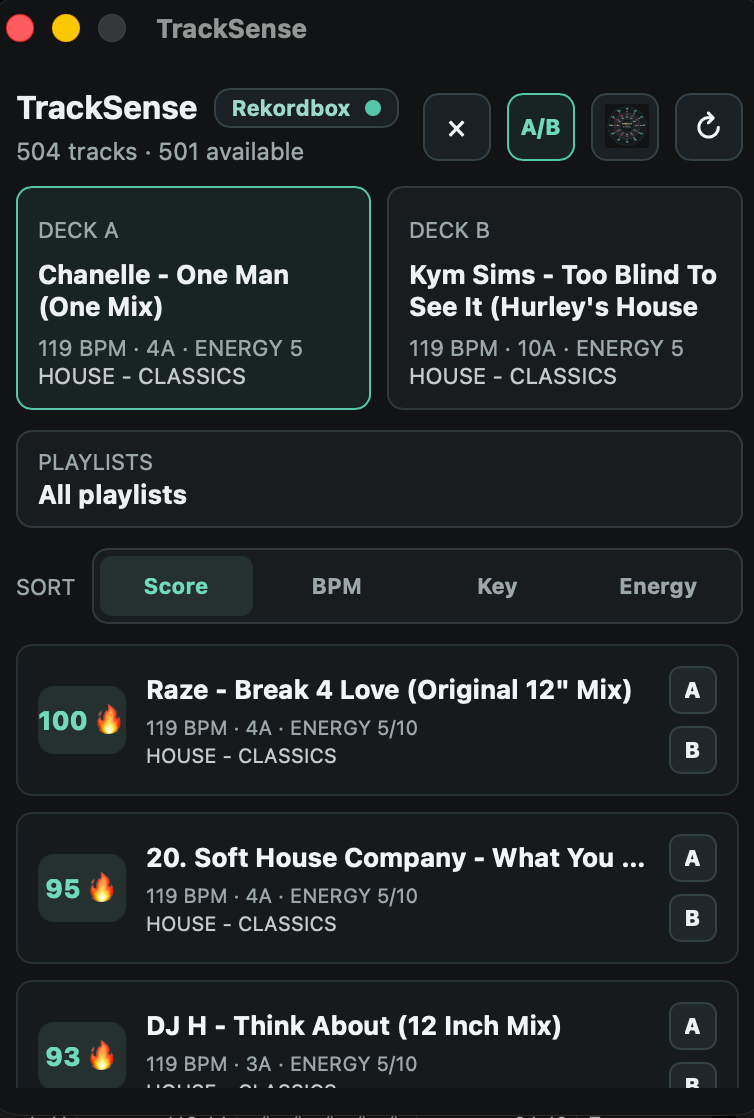 Qoovio loading to a Rekordbox deck