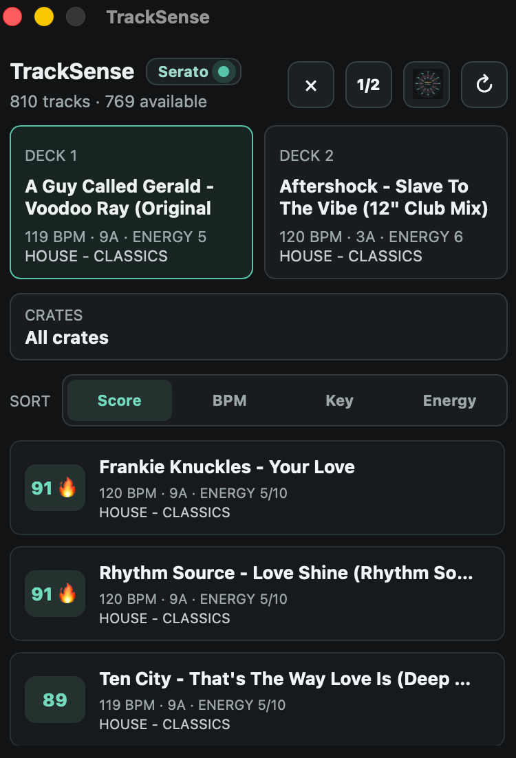 Qoovio detecting Serato